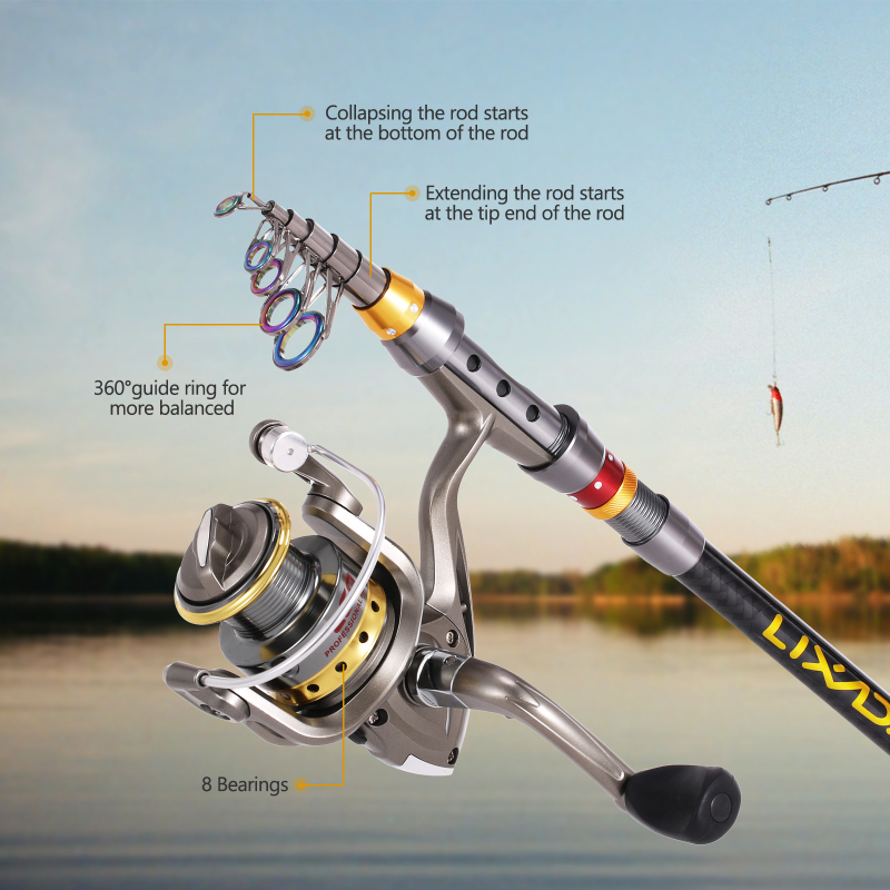 Lixada Telescopic Fishing Rod  - огляд і ціна Fishing Equipment Europe