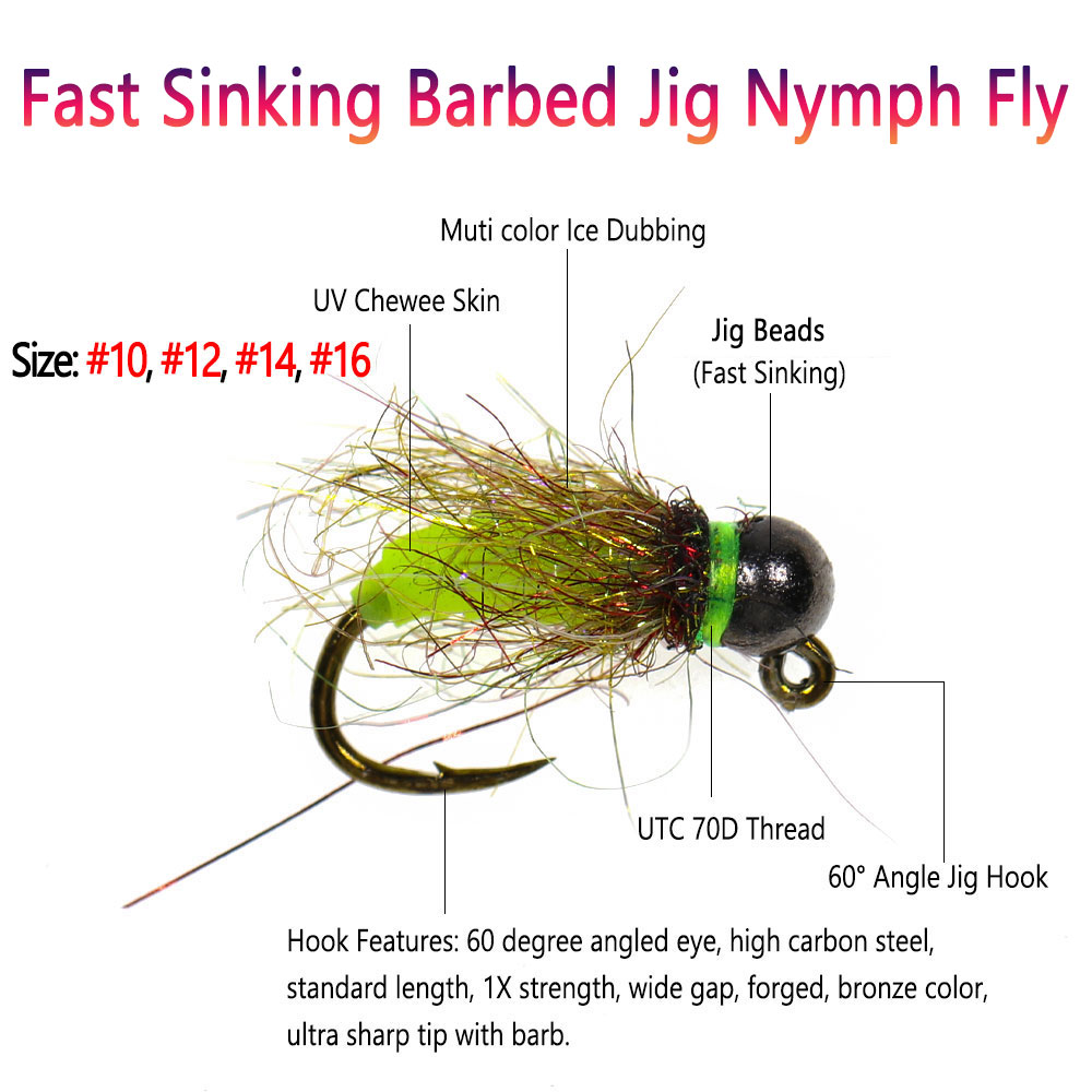 Bimoo 6PCS #10 #12 #14 #16 Bar - огляд і ціна Fishing Equipment Europe