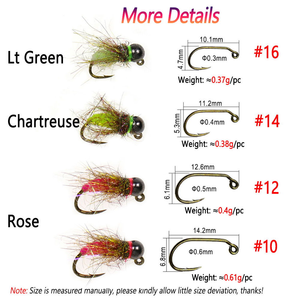 Bimoo 6PCS #10 #12 #14 #16 Bar - огляд і ціна Fishing Equipment Europe