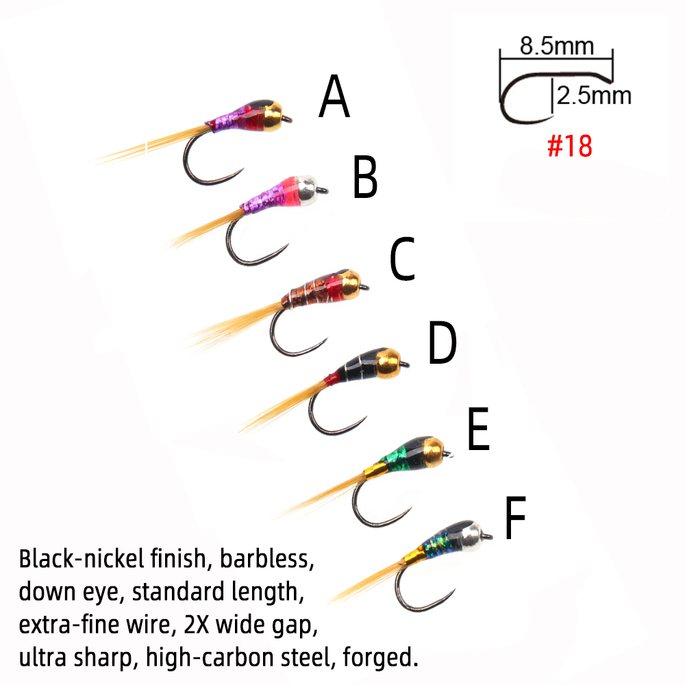 6PCS Perdigon Nymph or Euro Ny - огляд і ціна Fishing Equipment Europe