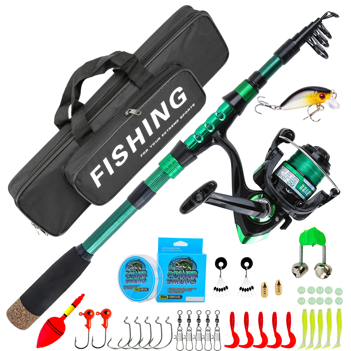 1.8 Meters Green Carbon Fiber  - огляд і ціна Fishing Equipment Europe