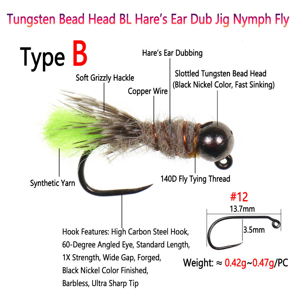 Bimoo 4PCS Tungsten Bead Head  - огляд і ціна Fishing Equipment Europe